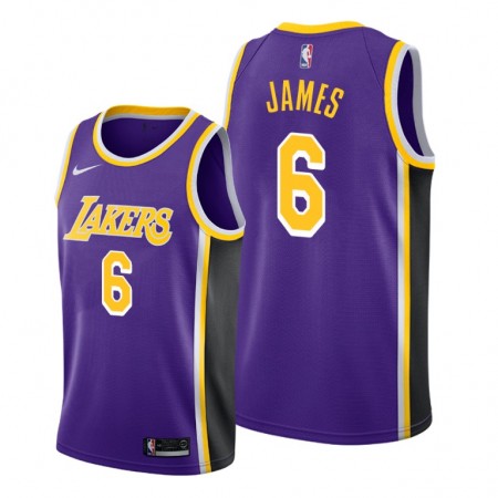 NBA Mænd Trøje Los Angeles Lakers LeBron James 6 Nike 2021-22 Statement Edition Swingman